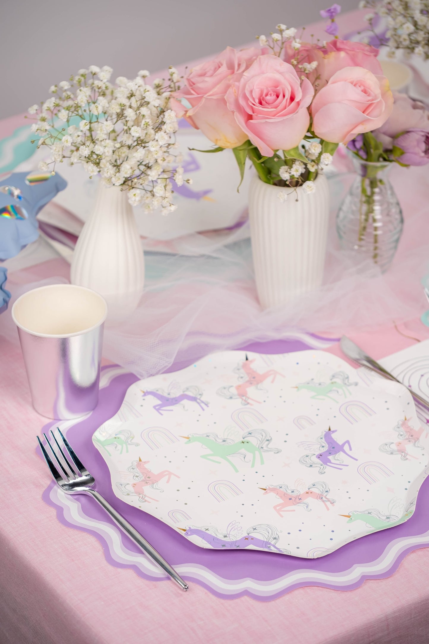 UNI25-DNP1-Unicorn Dinner Plates-(PREORDER STARTS SHIPPING 08/15)