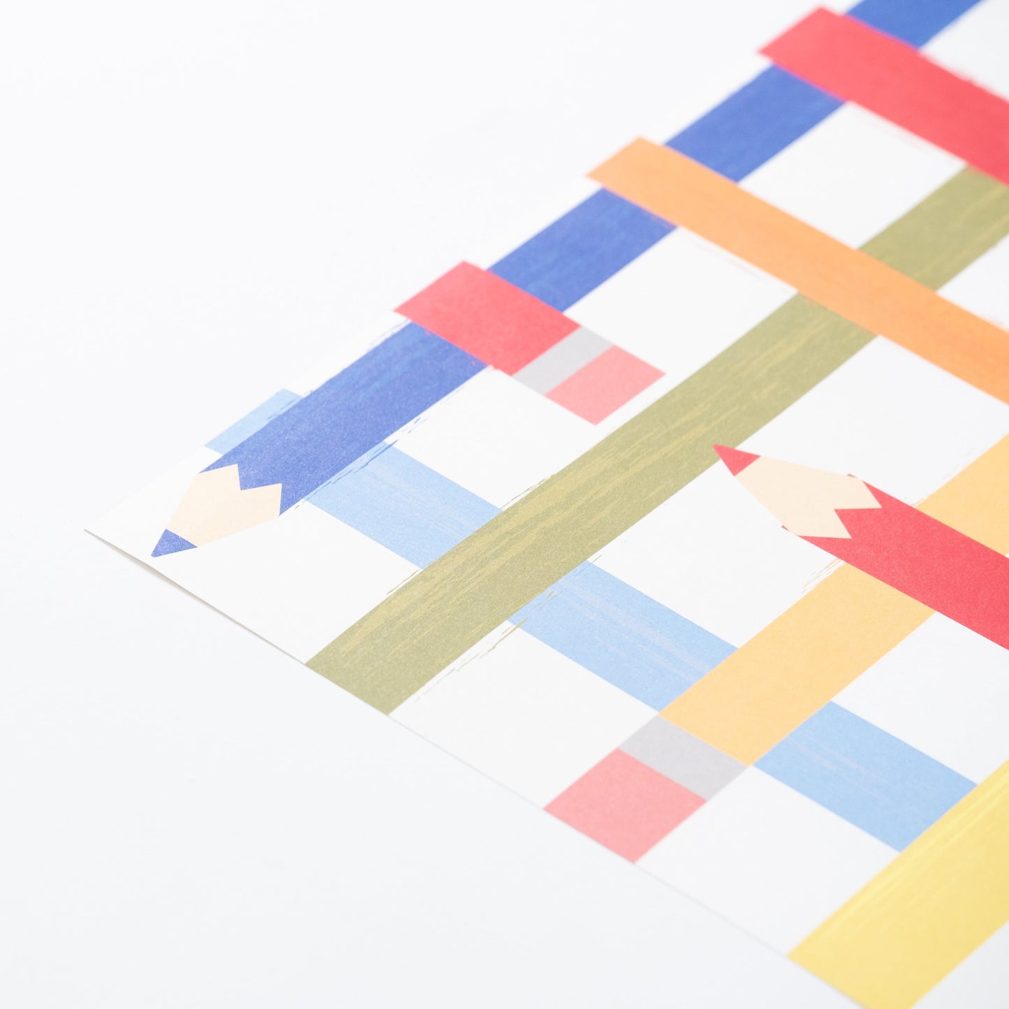 SCH25-PL3-Colorful Pencils Paper Placemats