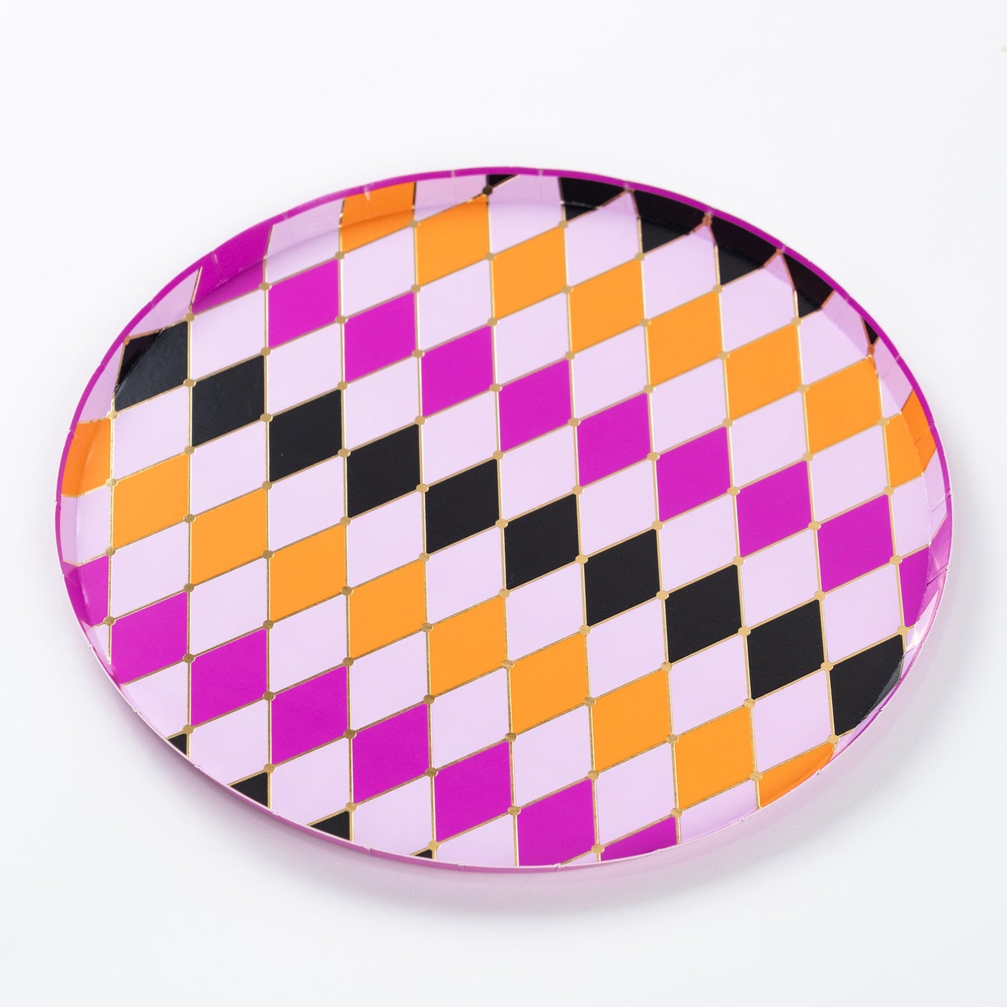 HAL25-DNP4-Halloween Diamond Dinner Plates