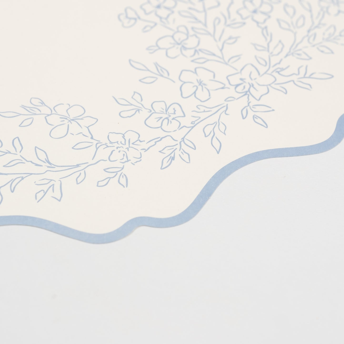 Floral Elegance Blue Placemats