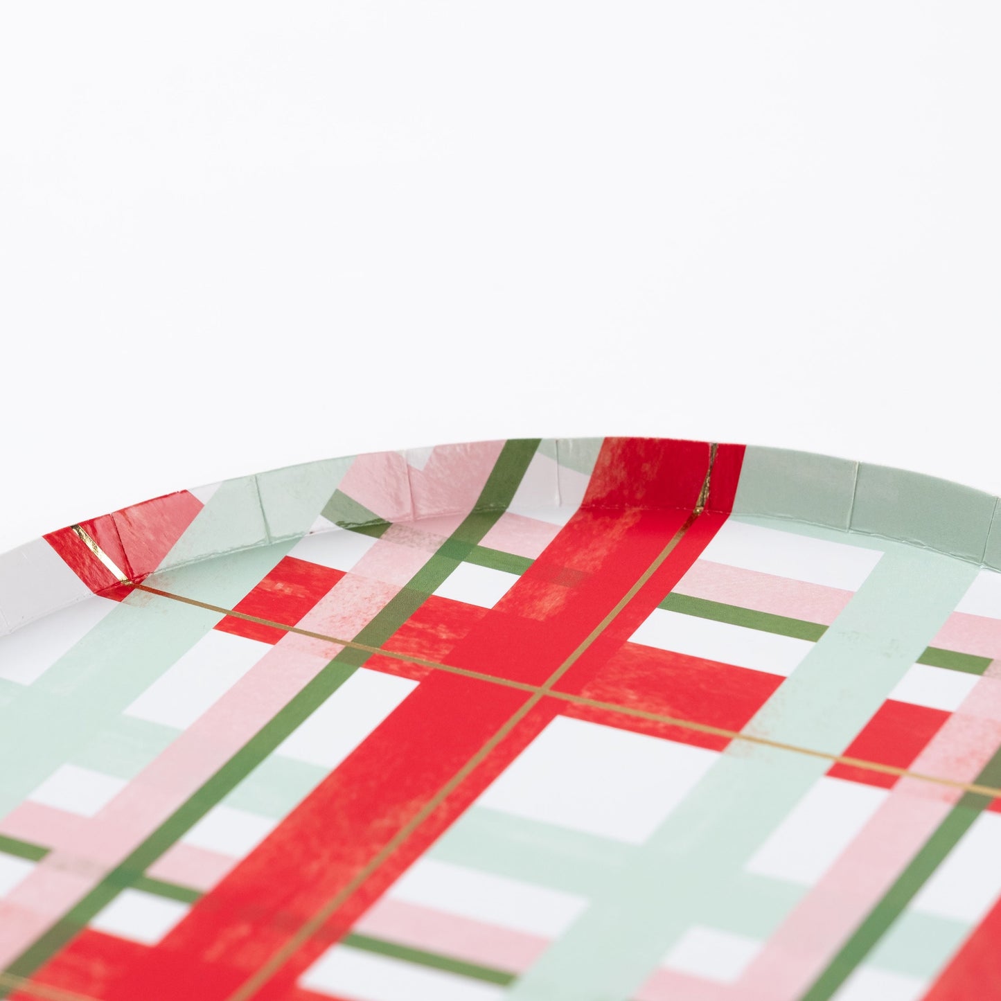 HOL25-DP6- Cheerful Plaid Small Plates