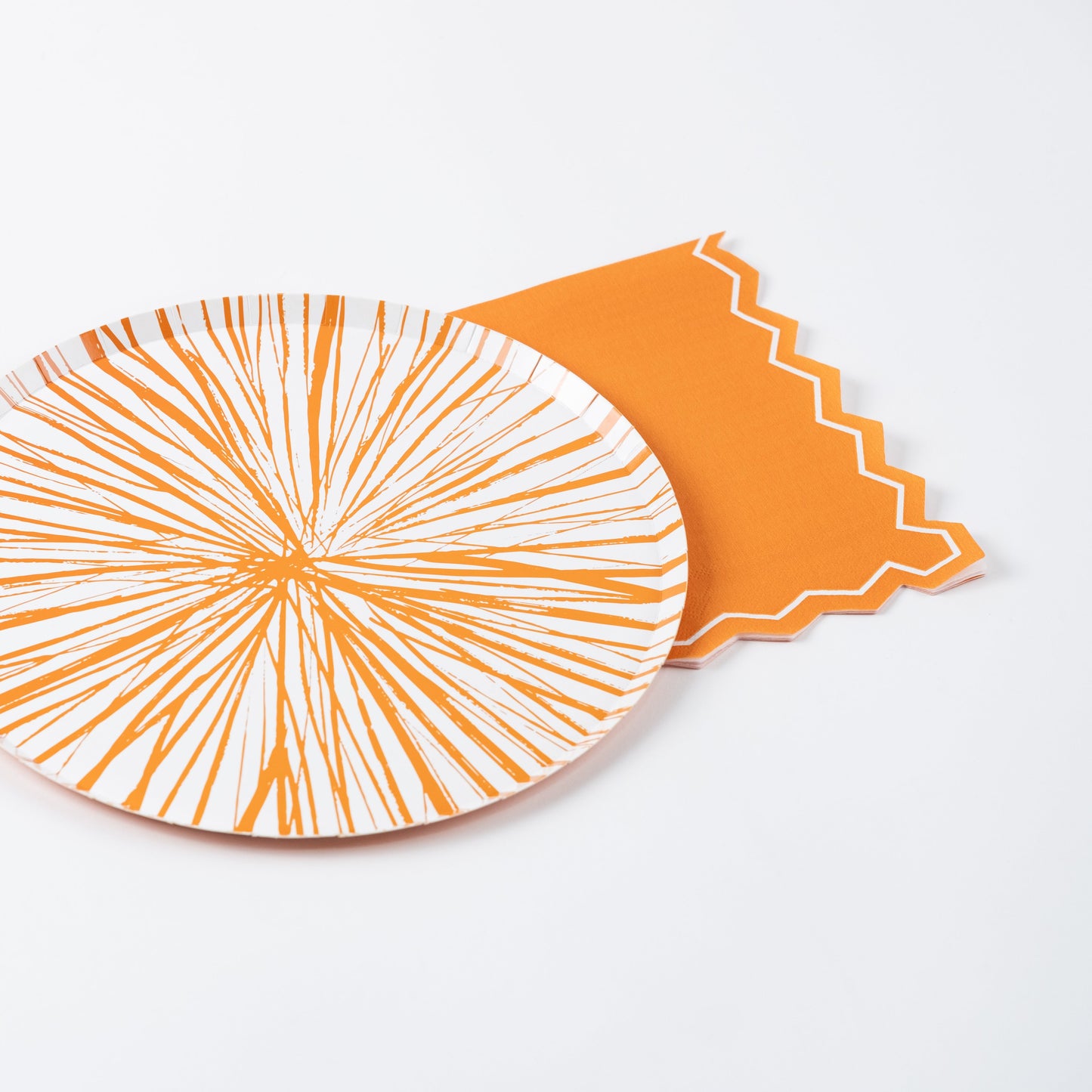MCL25-GT21- Orange Celebration Chic Guest Towels