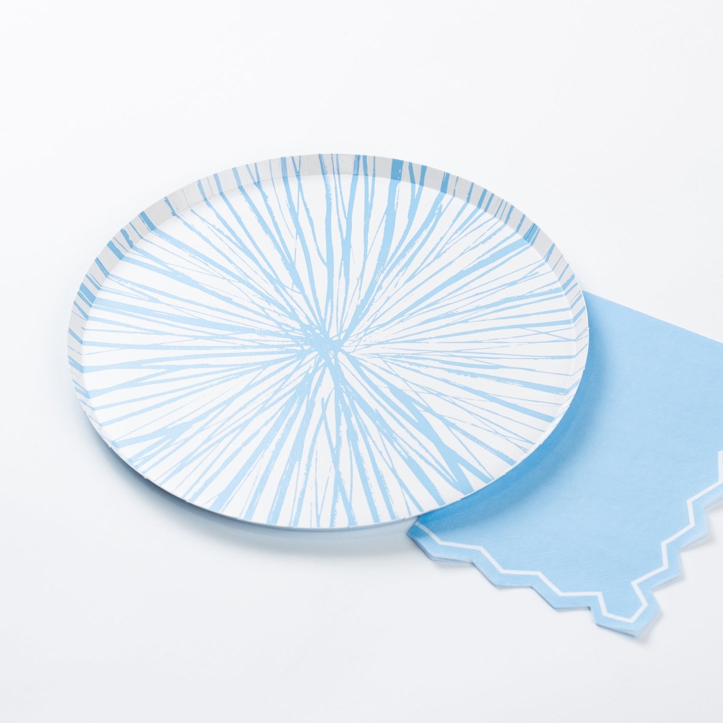 RAD25-DNP9- Baby Blue Radiance Dinner Plates
