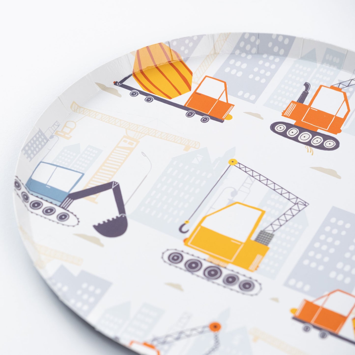 CONS25-DP2- Construction Dessert Plates
