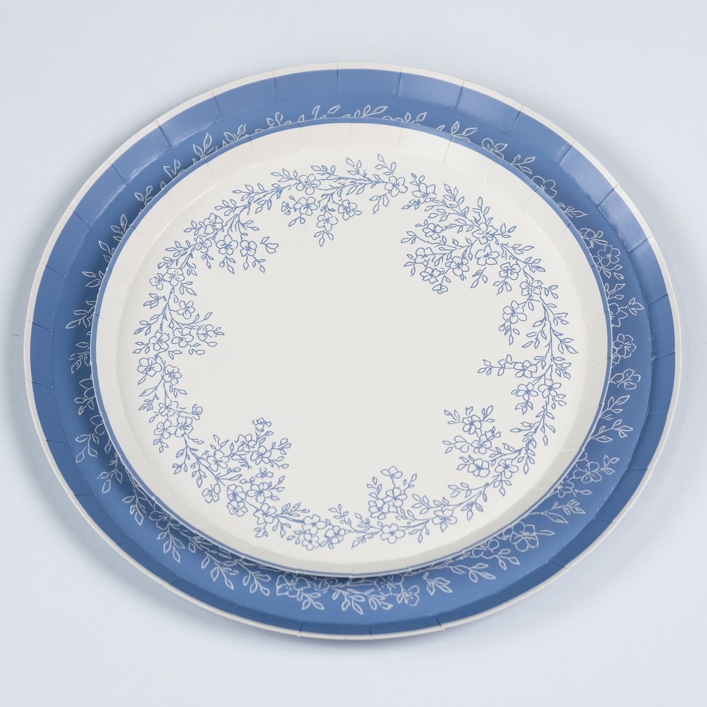 Floral Elegance Blue Dessert Plates- Pre Order Ships January 20th