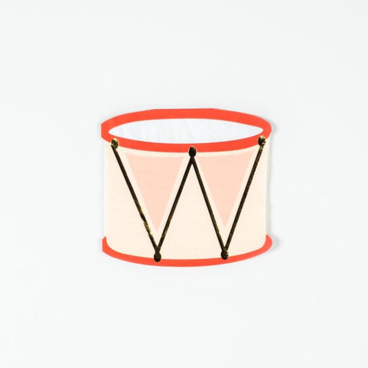 HOL25-CN7- Nutcracker Drum Napkins