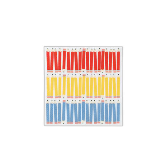 SCH25-CN2- Gatherings School Days Pencils Beverage Napkin