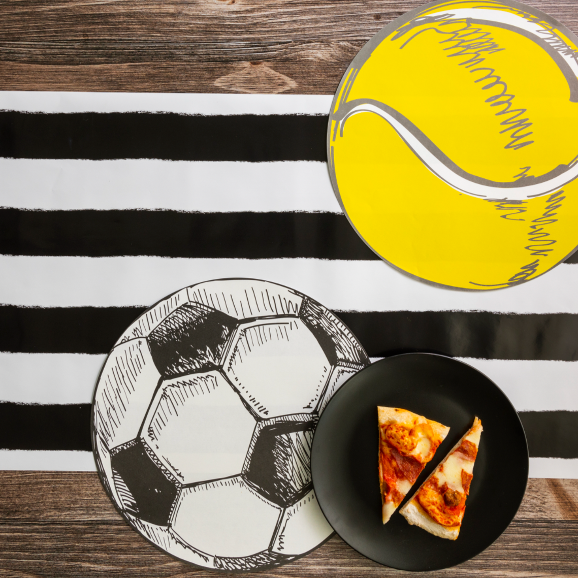 Sports Fan Soccer Ball Paper Placemats