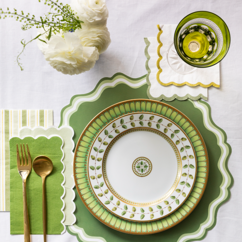 Nature Scallop Beverage Napkins