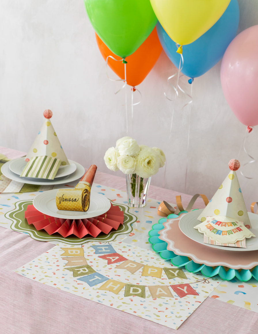 Paper Polka Dot Party Hat Napkin Holder