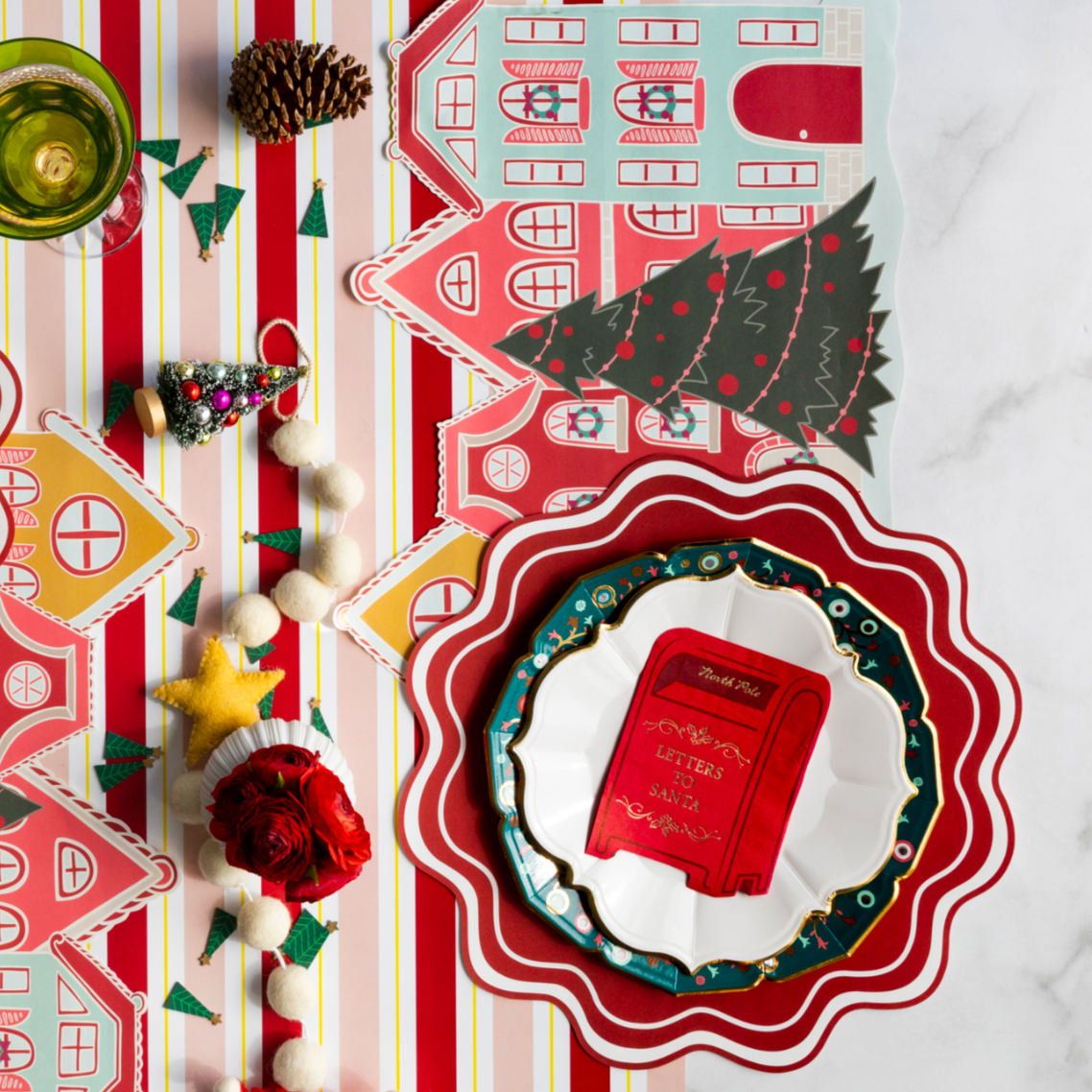 HOL23-CN1-Letters to Santa Beverage Napkins