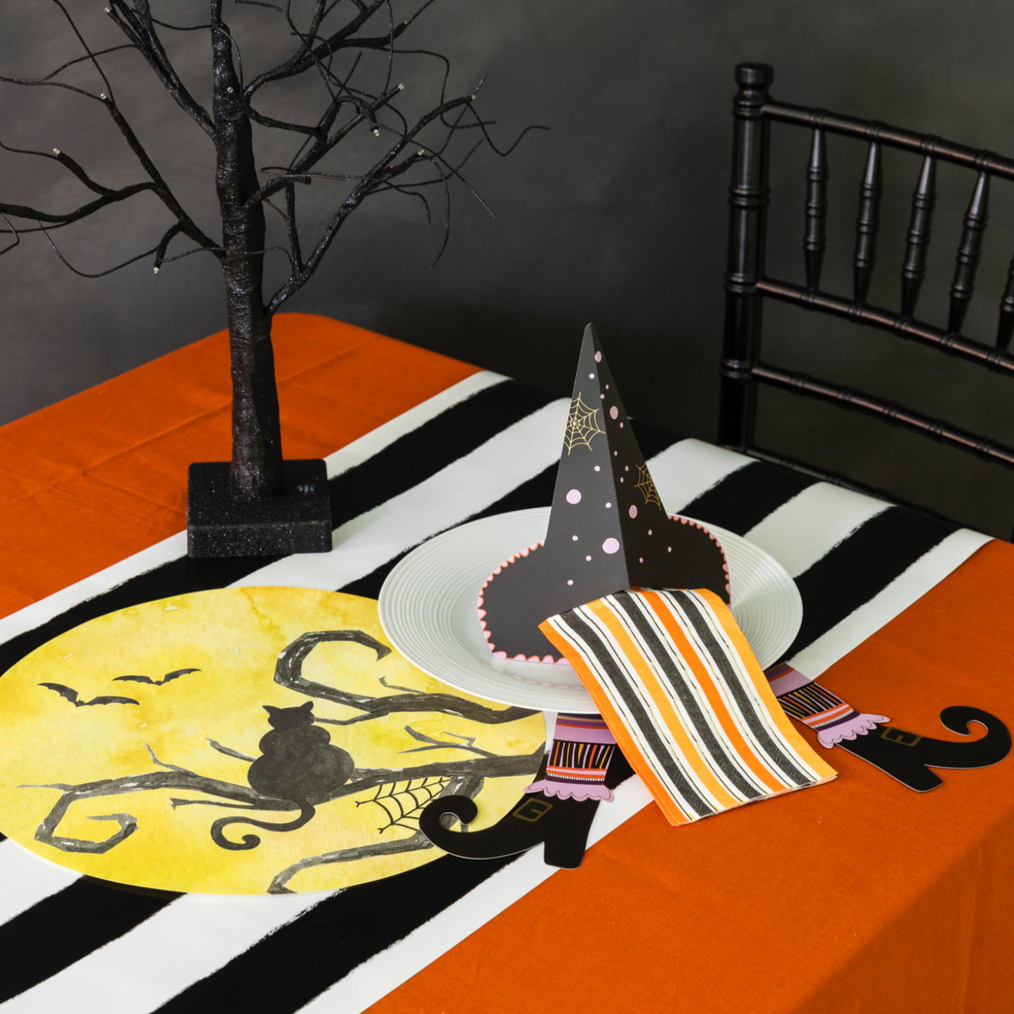 Halloween Stripes Guest Towels