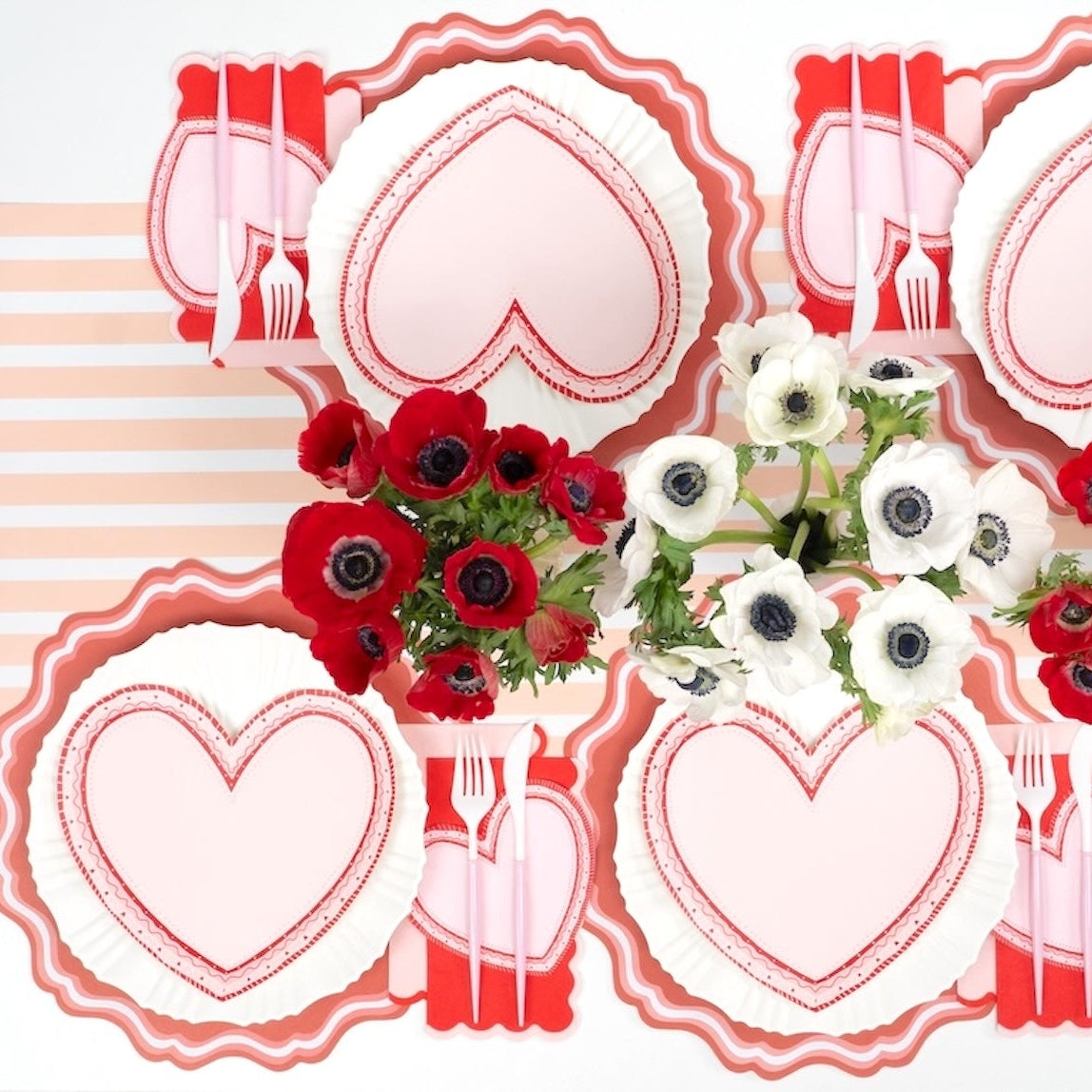 Sweetheart Heart Shaped Valentine Napkins