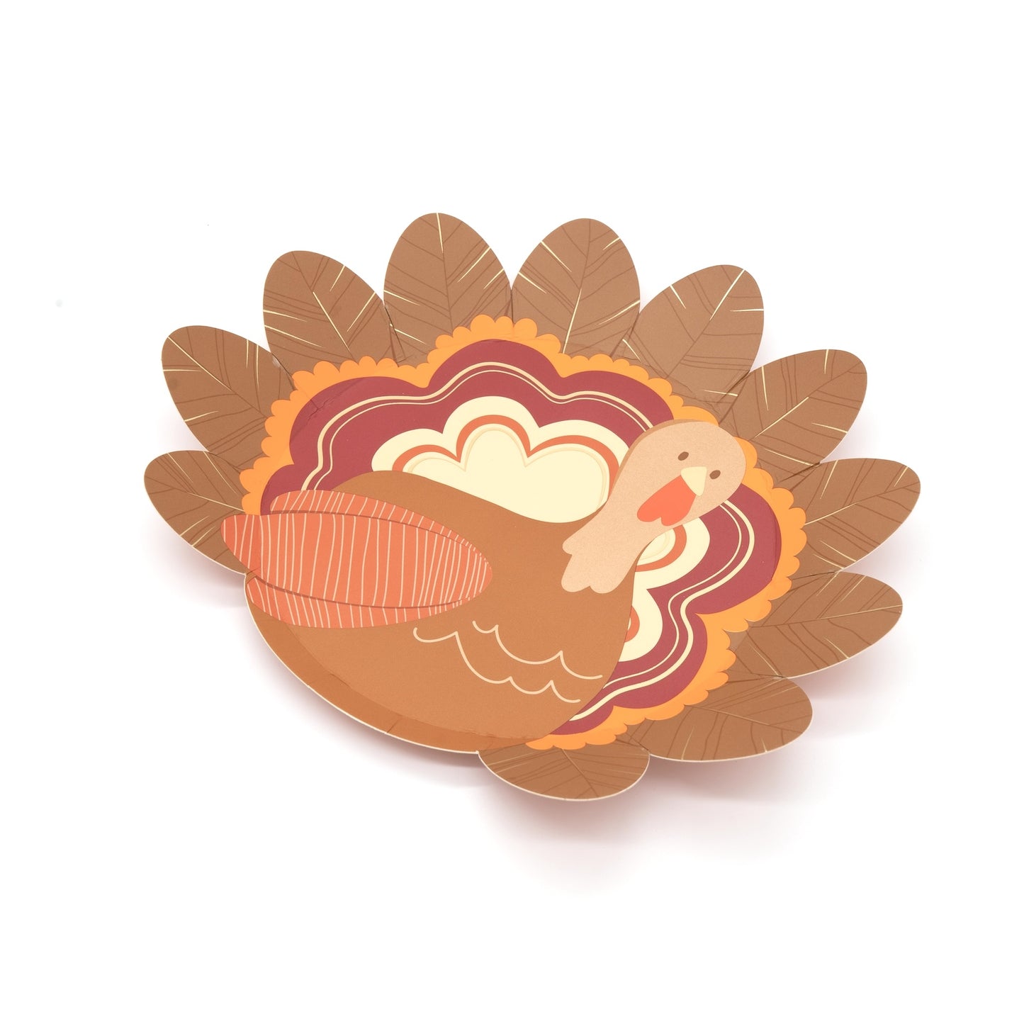 Thanksgiving Turkey Shaped Plates