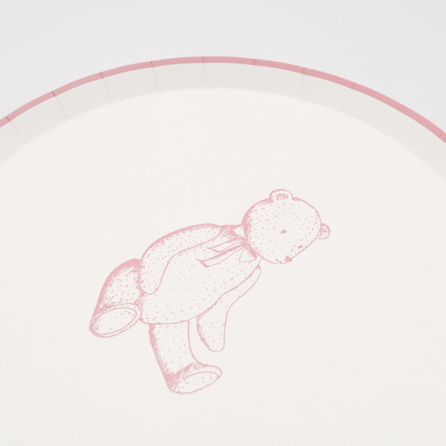 Pink Precious Baby Bear Dessert Plates