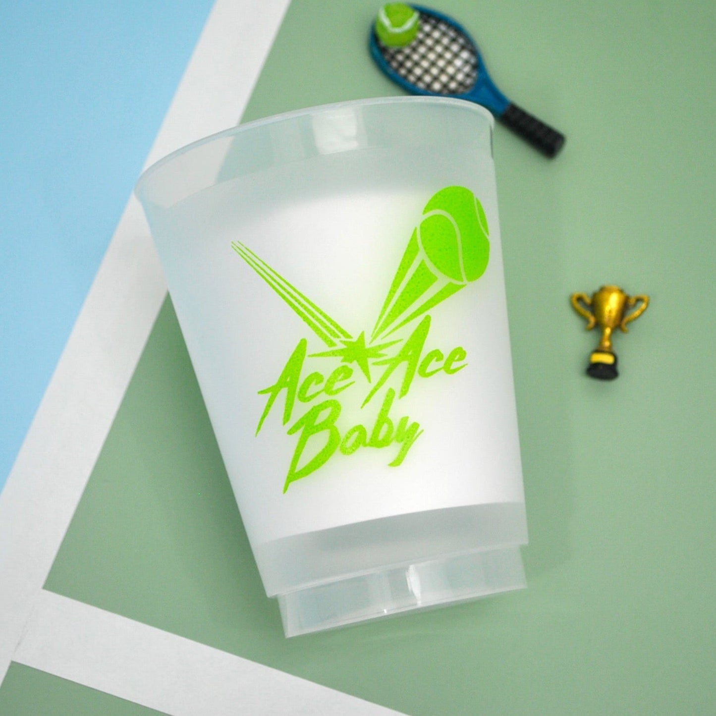 Ace Ace Baby Tennis Foam/Frosted Cups