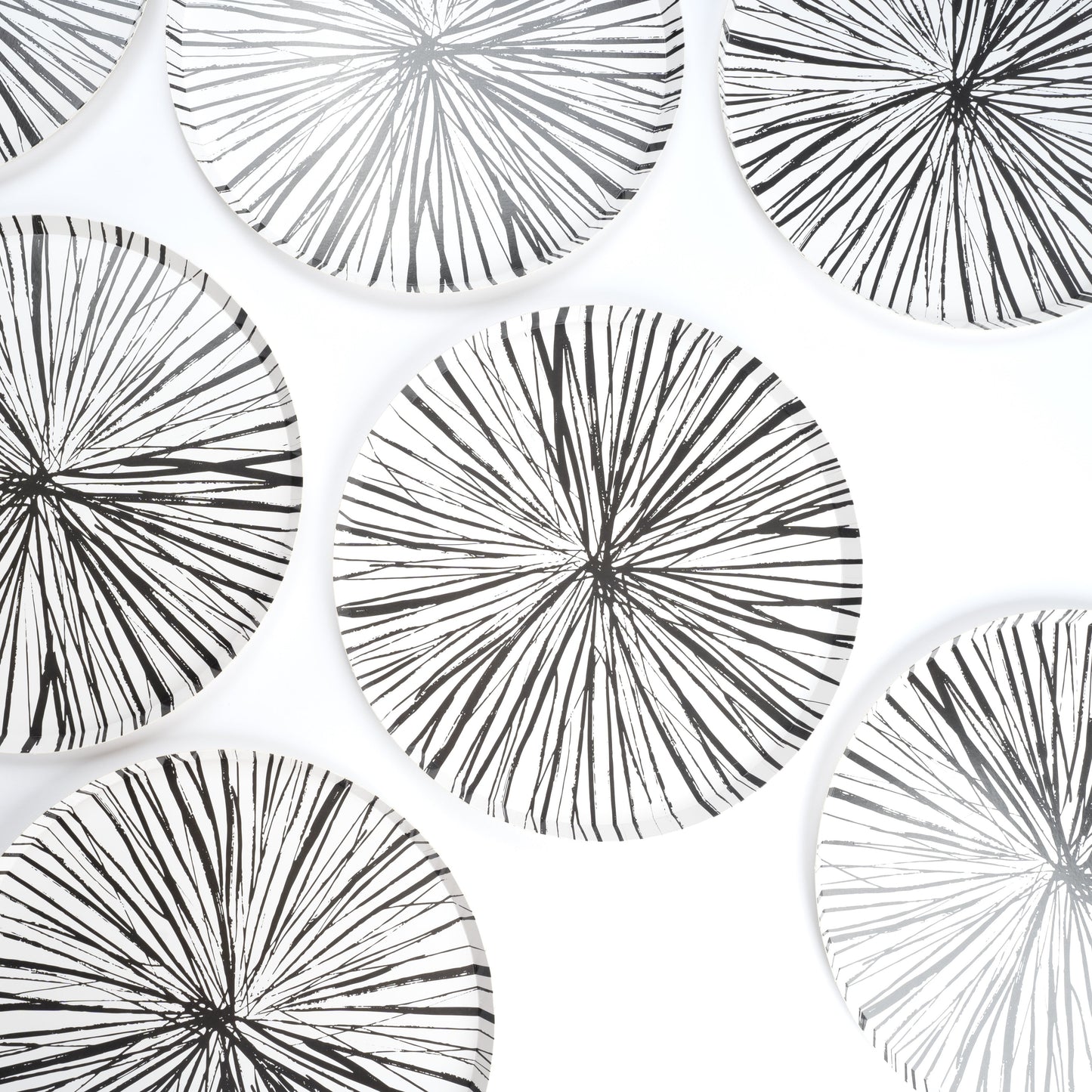 RAD24-DNP1- Radiance Black Dinner Paper Plates