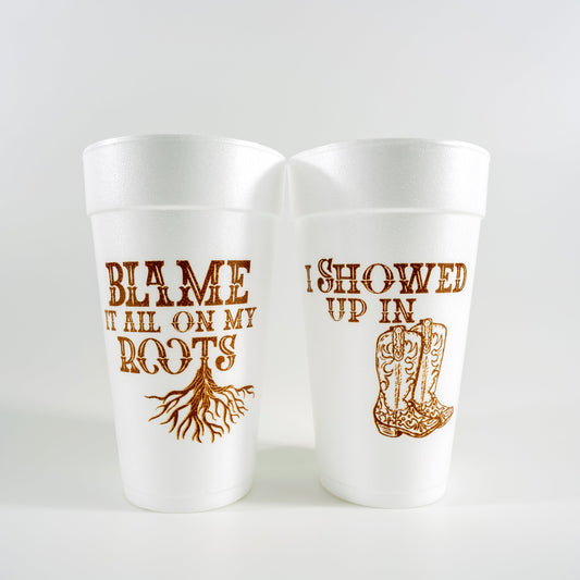 Garth Brooks Inspired Country 20oz. Foam Cups | 10 pack