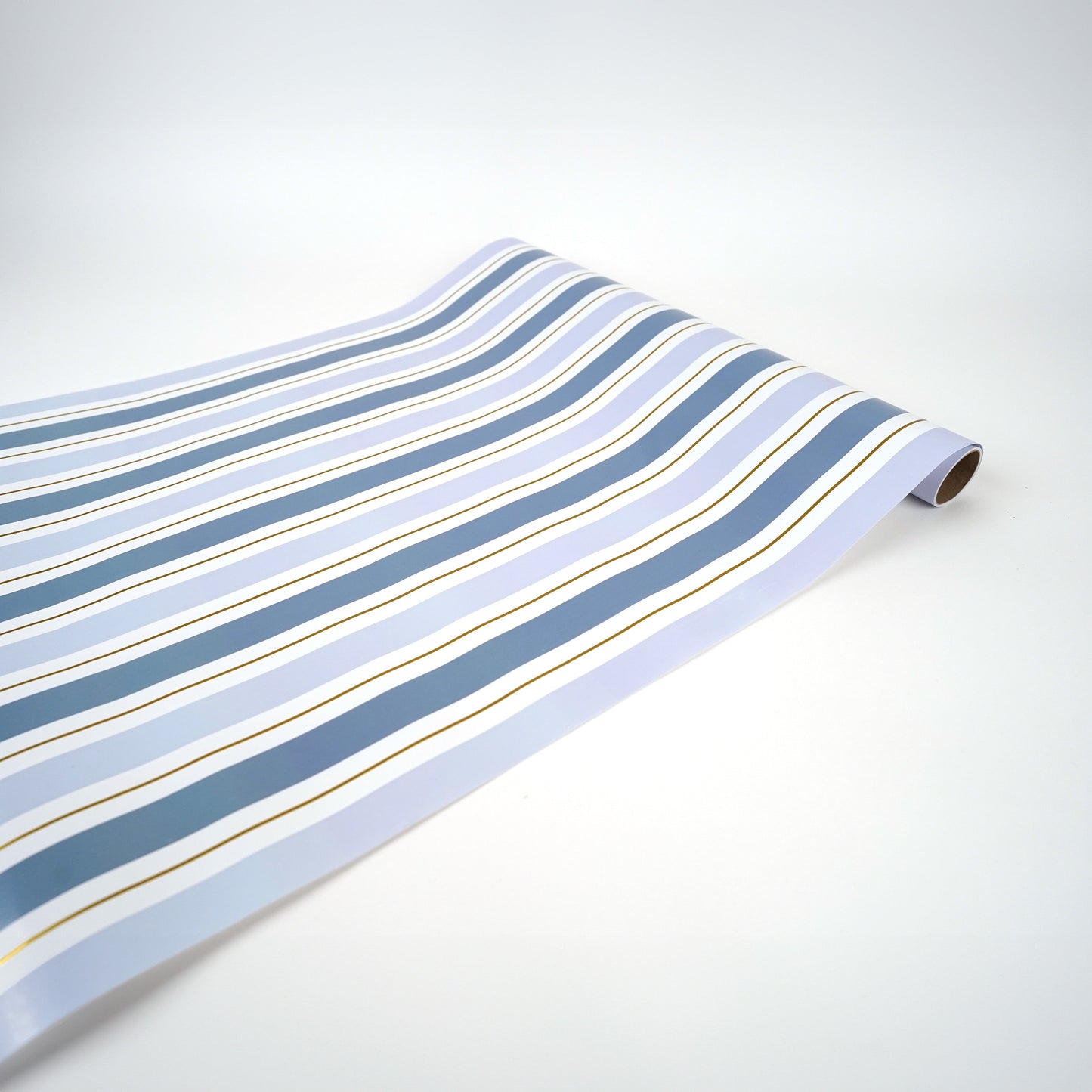 Blue Striped Table Paper Table Runner