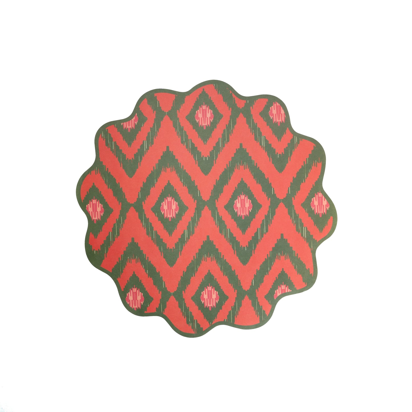SUM23-PL1- Bold Ikat Paper Placemats