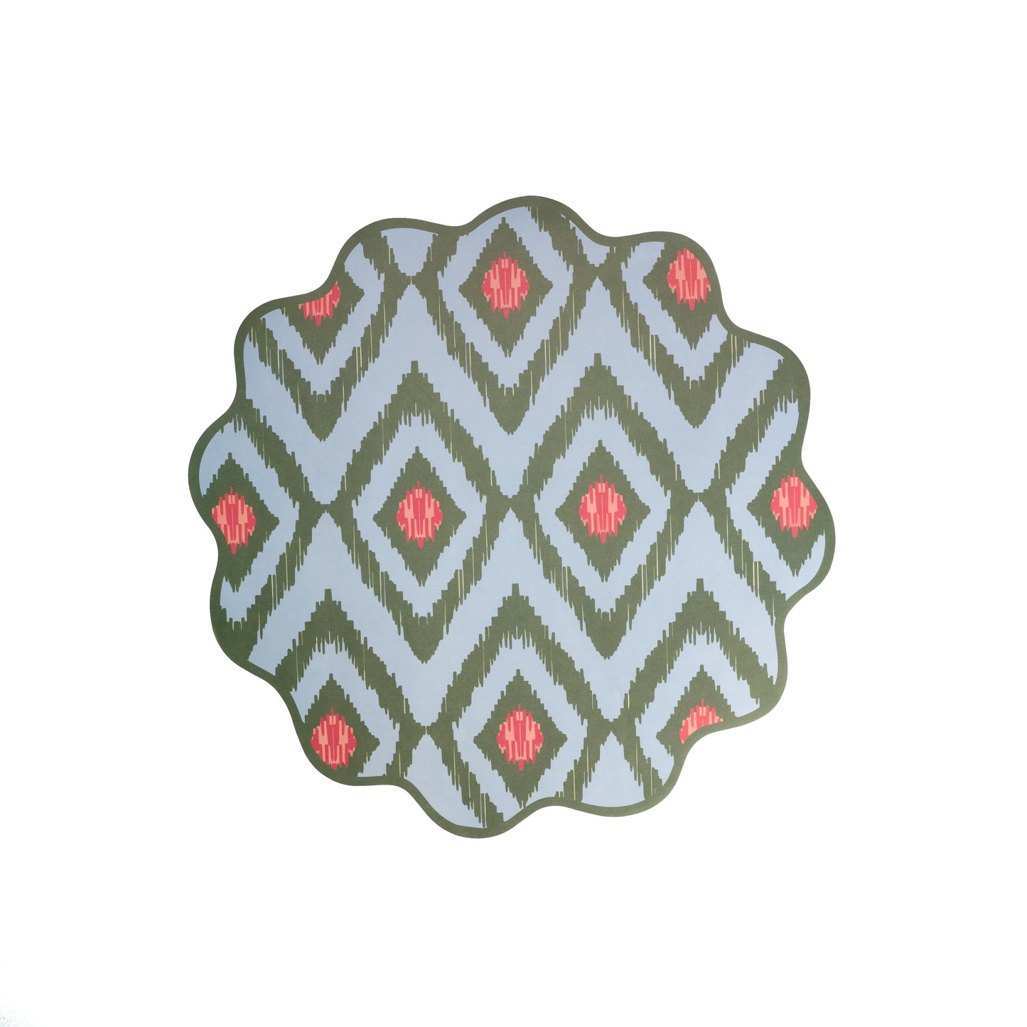 SUM23-PL1- Bold Ikat Paper Placemats