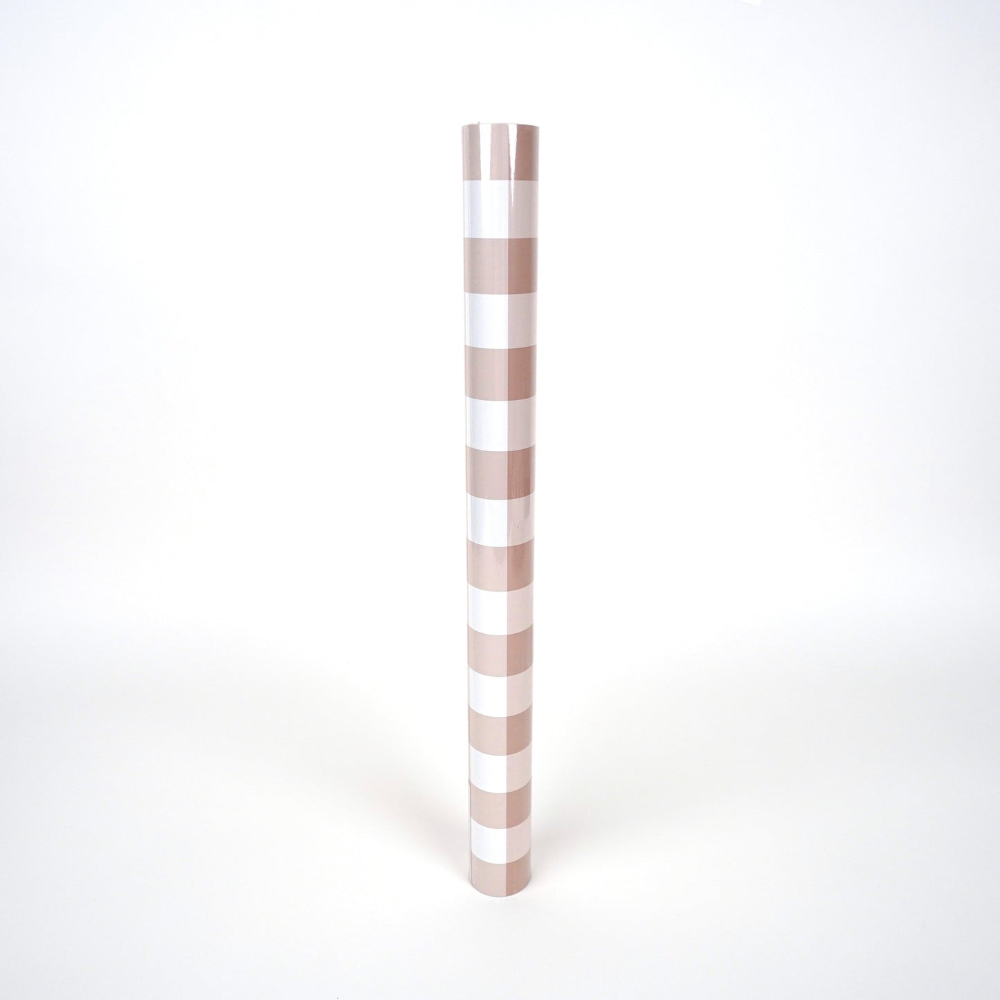 Brown Gingham Paper Table Runner