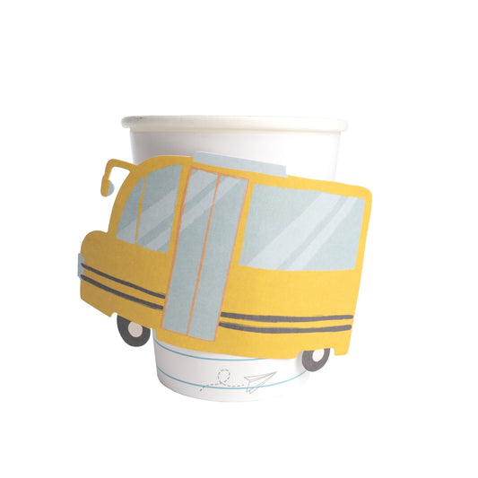 SCH24-CU1- Off to School Paper Cups