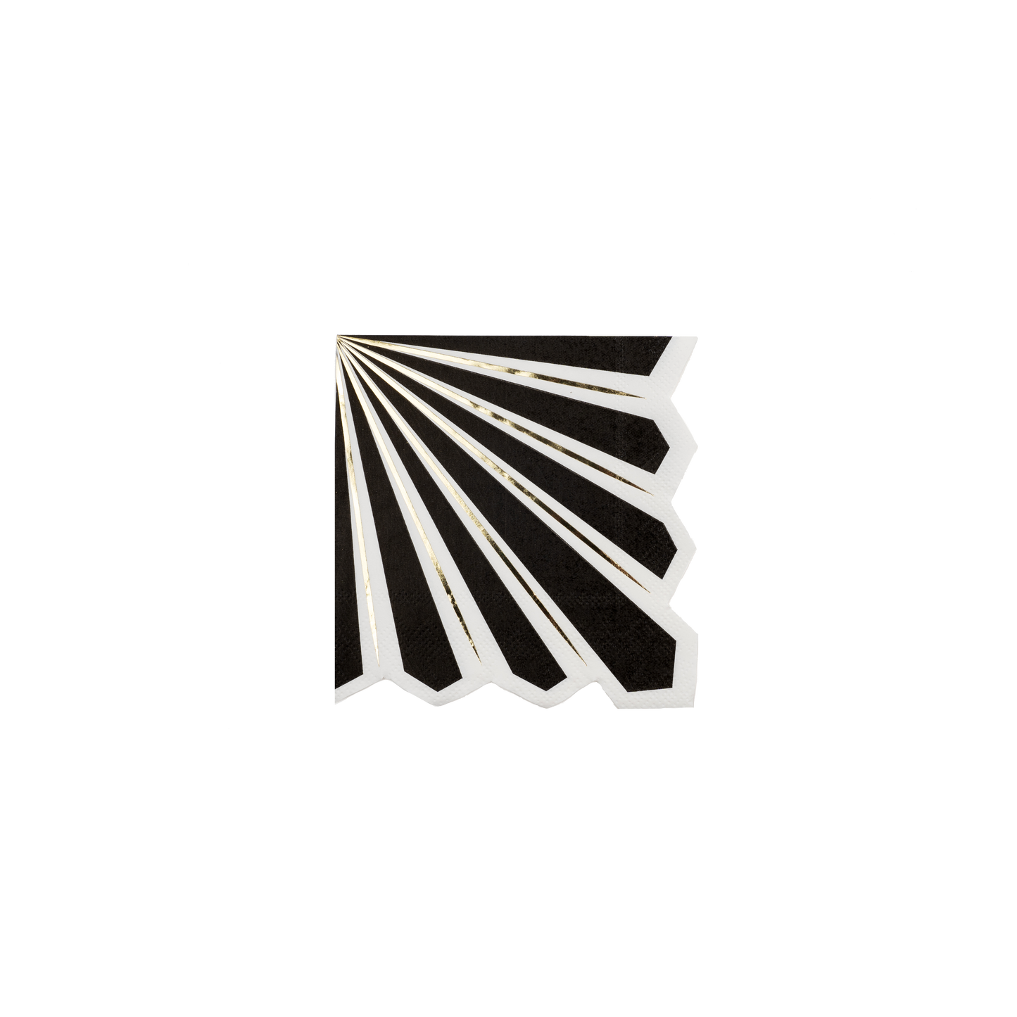 MCL23-CN2- Celebration Chic Black with Gold Foil Beverage Napkin