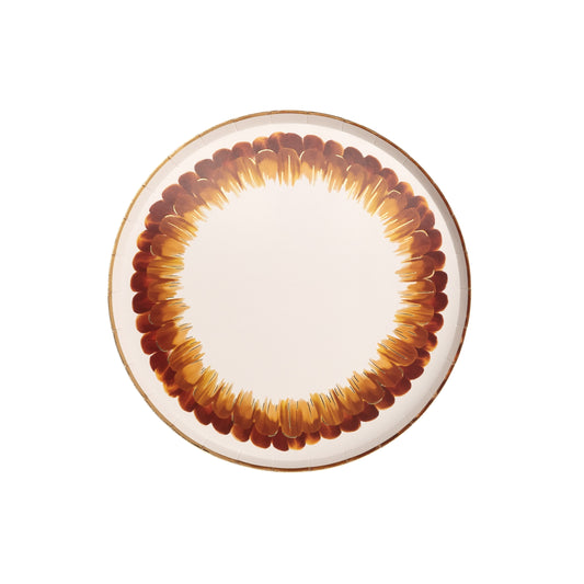 HAR24-DP1- Harvest Feather Dessert Paper Plates