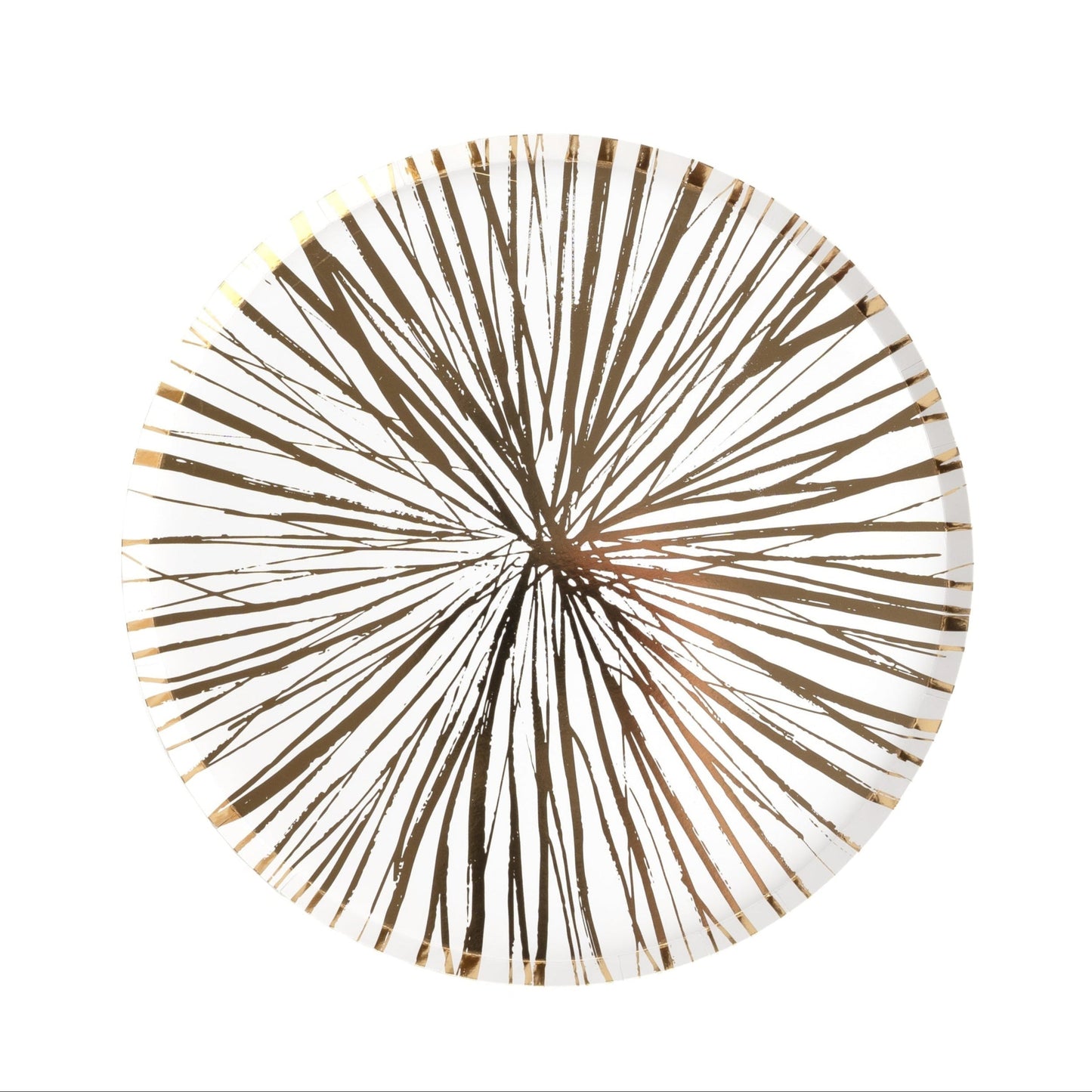 RAD24-DNP3- Radiance Gold Foil Dinner Paper Plates
