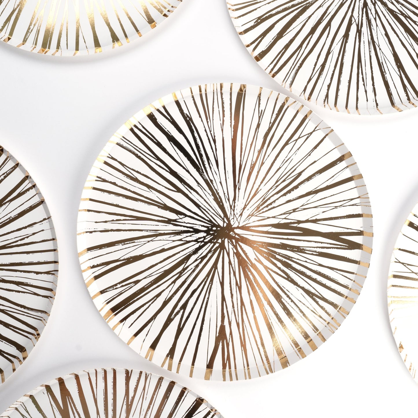 RAD24-DNP3- Radiance Gold Foil Dinner Paper Plates
