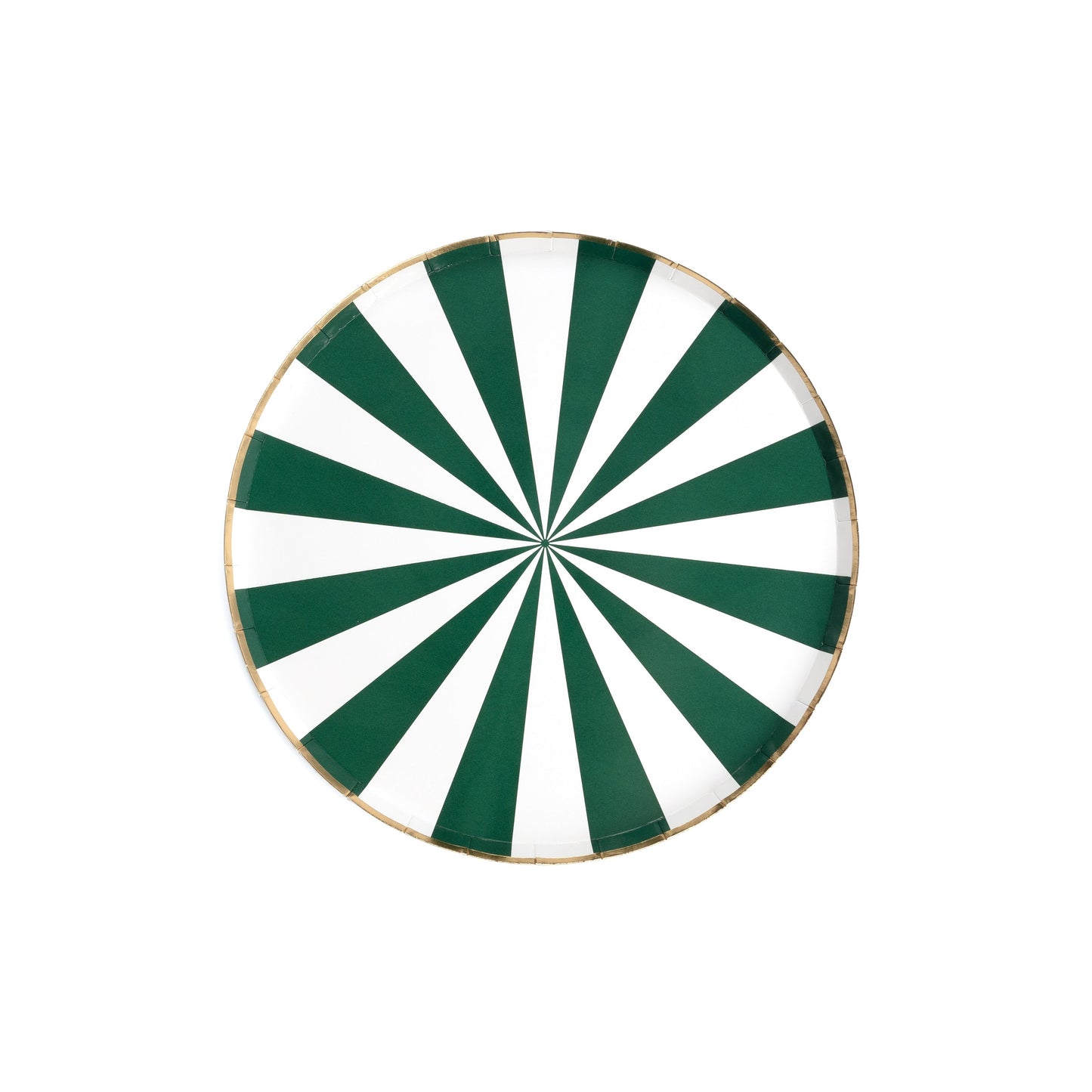 HOL24-DNP4- Green Candy Burst Dinner Paper Plates