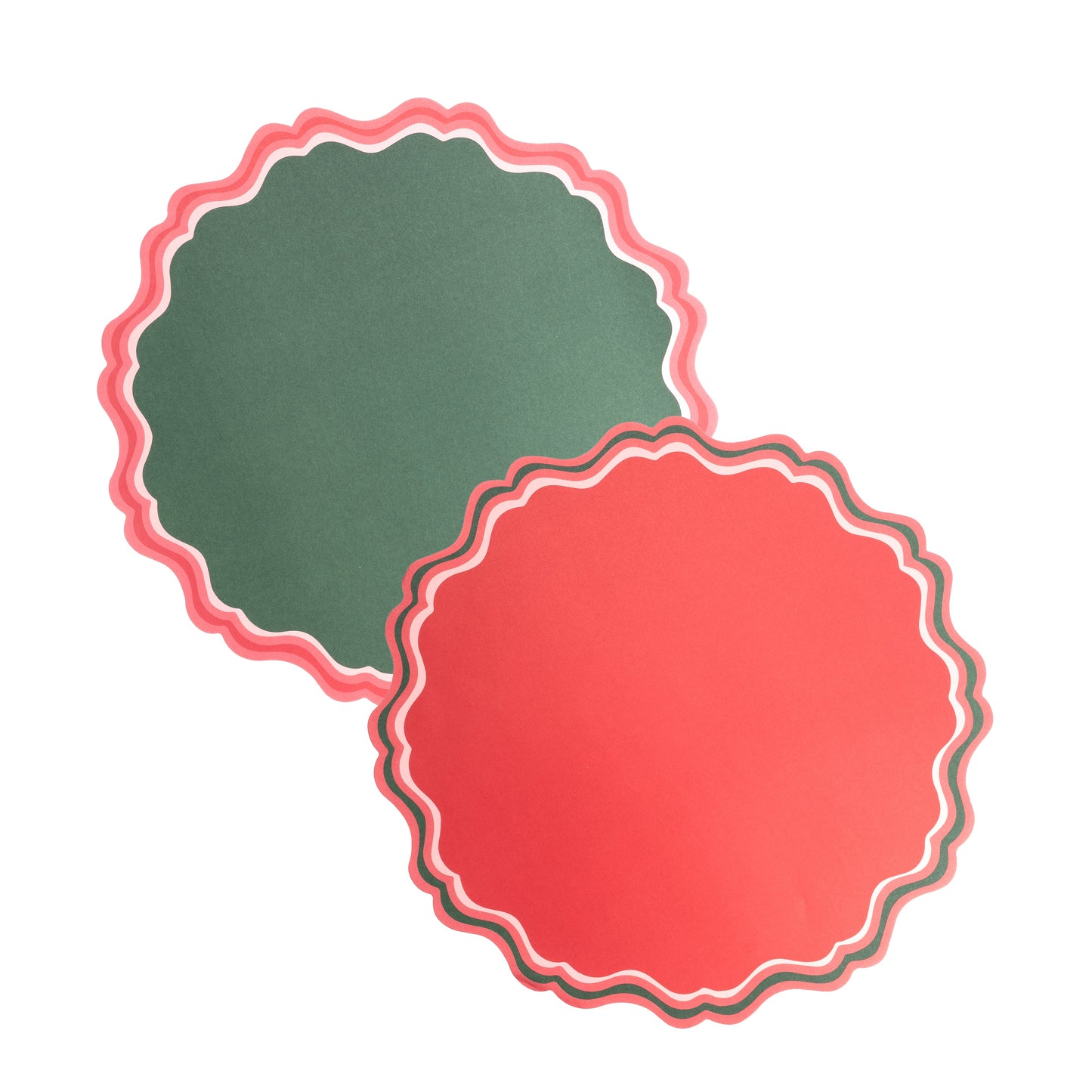 MCL24-PL16- Holiday Fancy Scallop Placemats