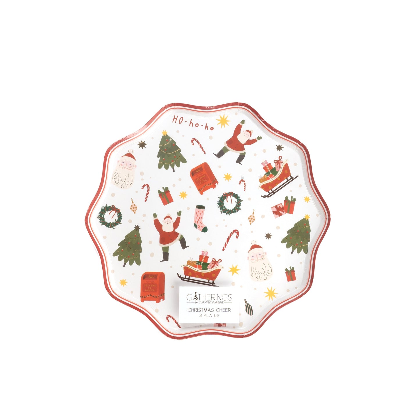 HOL24-DP2- Christmas Cheer Dessert Paper Plates