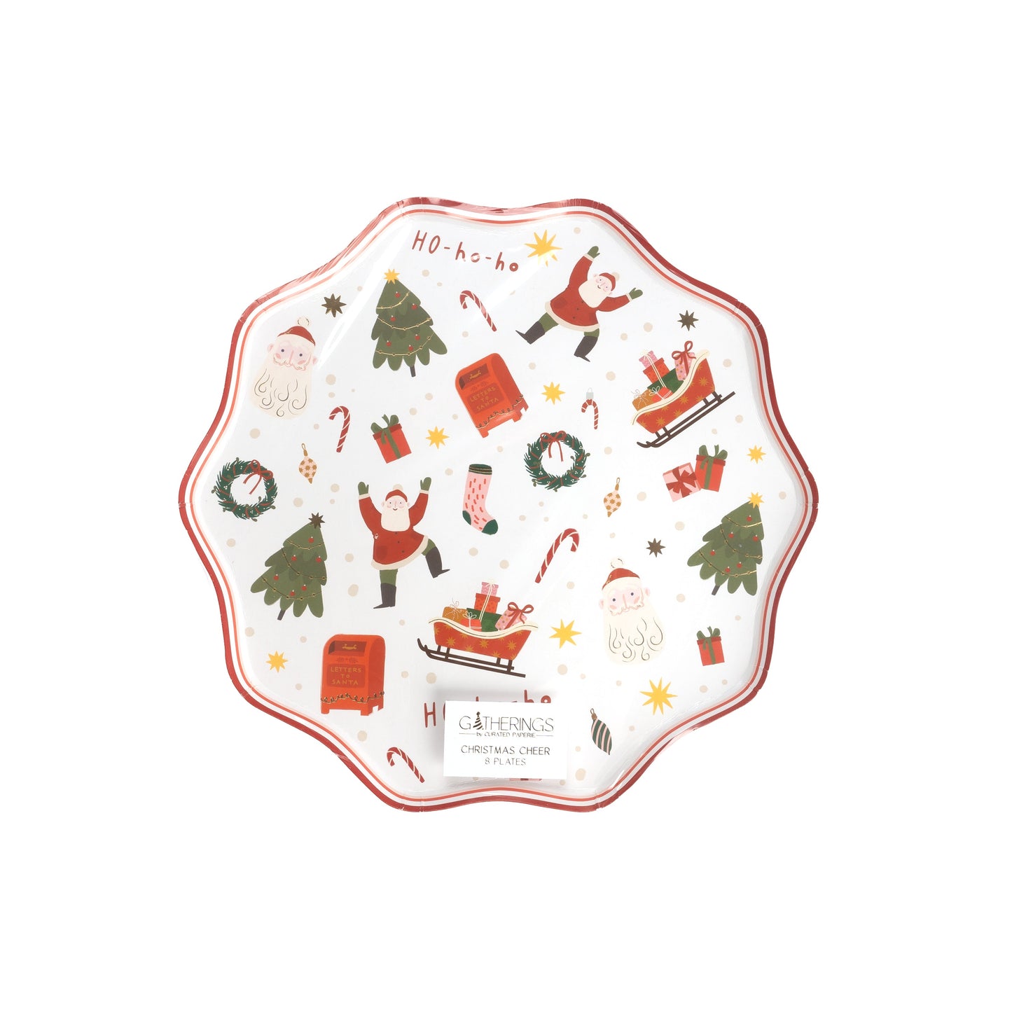 HOL24-DNP2- Christmas Cheer Dinner Paper Plates