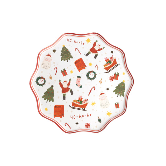 HOL24-DNP2- Christmas Cheer Dinner Paper Plates
