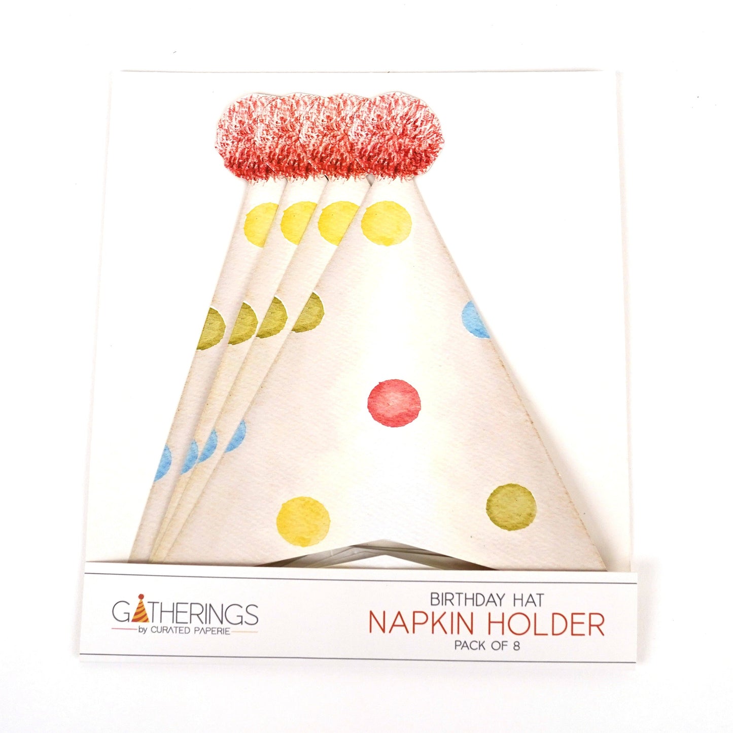 Paper Polka Dot Party Hat Napkin Holder
