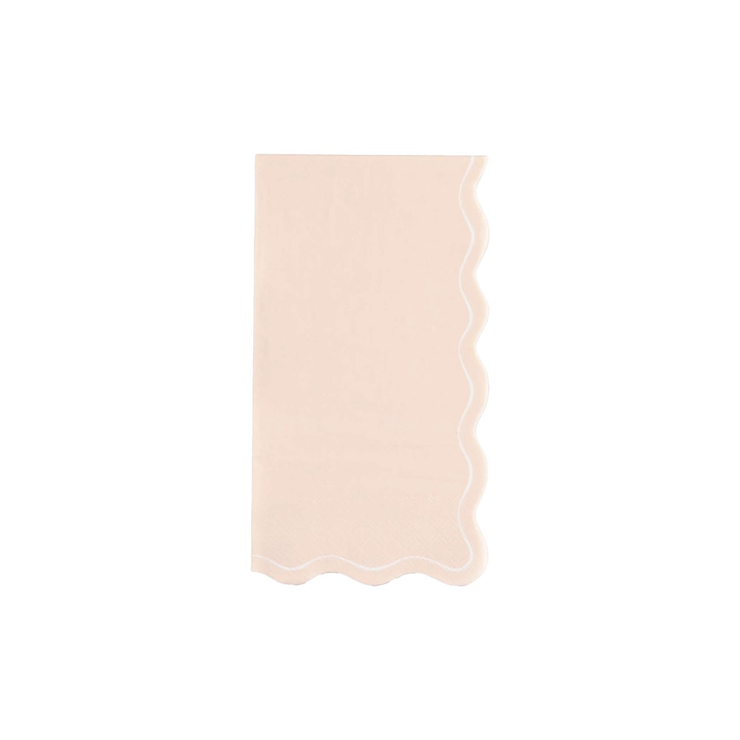 MCL25-GT17-Pink Scallop Guest Towels