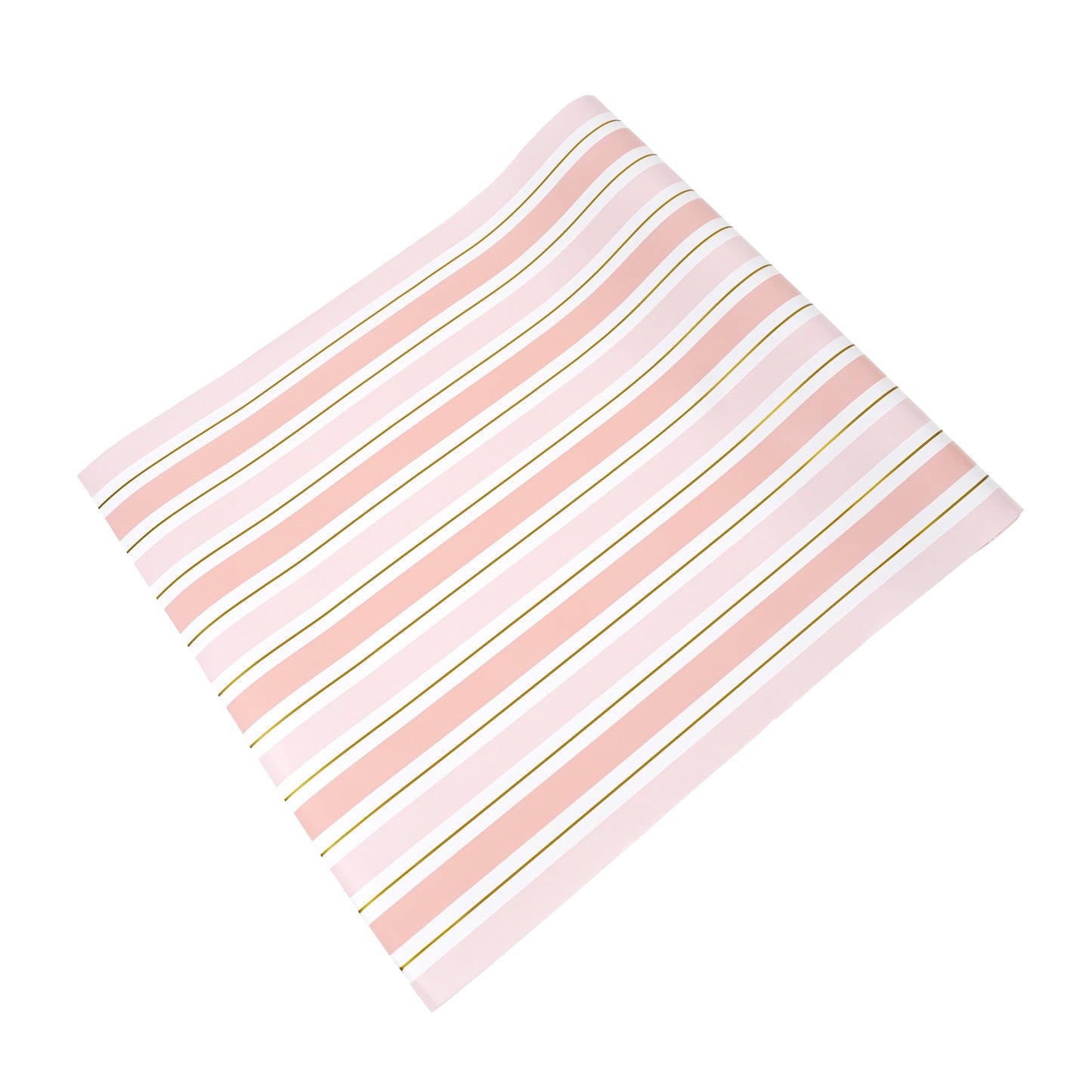 Pink Striped Paper Table Runner