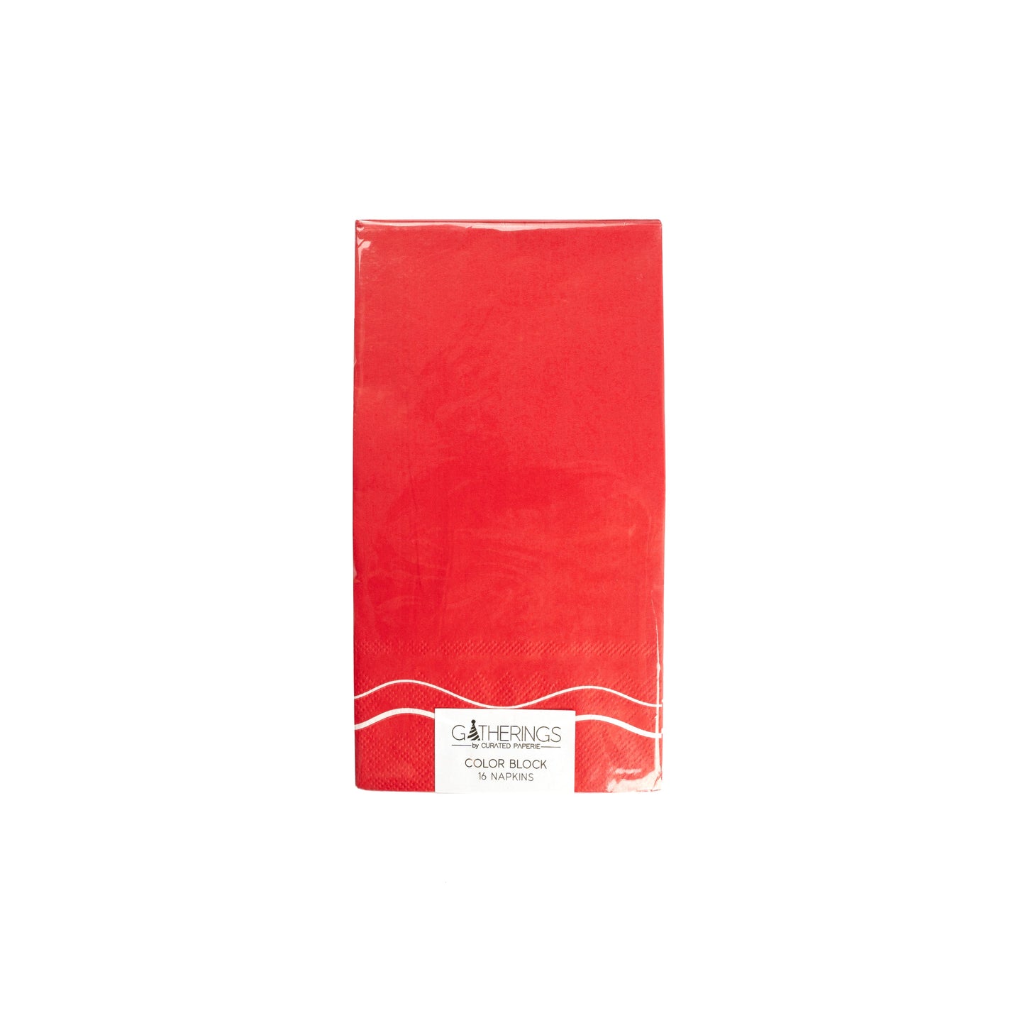MCL24-GT8- Red Color Block Guest Towels
