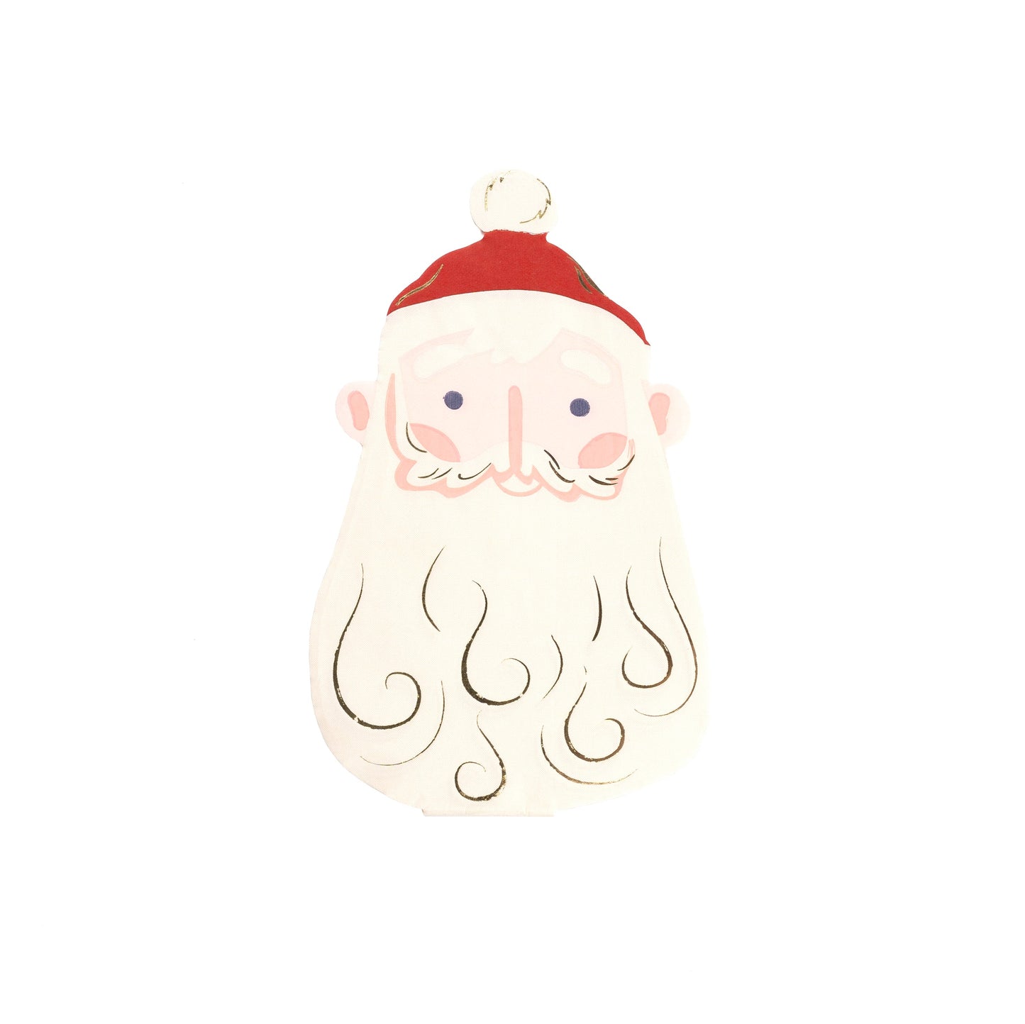 HOL24-CN4- Santa Claus Cocktail Napkin