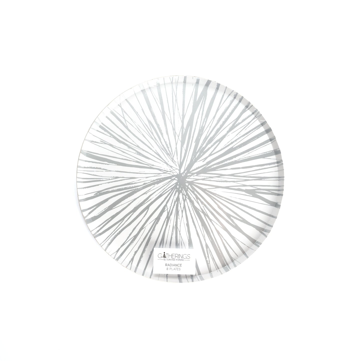 RAD24-DNP2-Radiance Silver Foil Dinner Plates