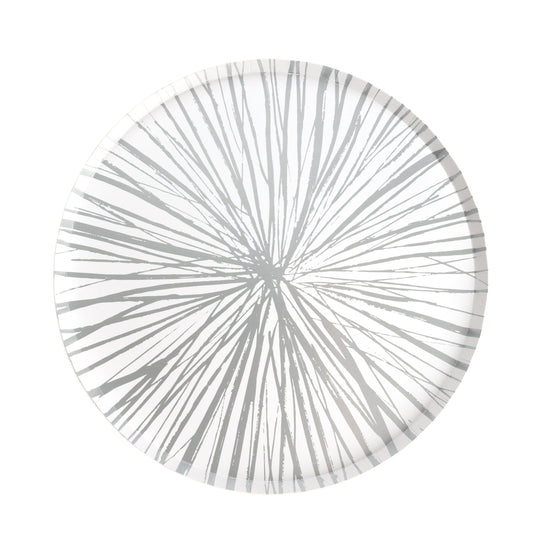 RAD24-DNP2-Radiance Silver Foil Dinner Plates