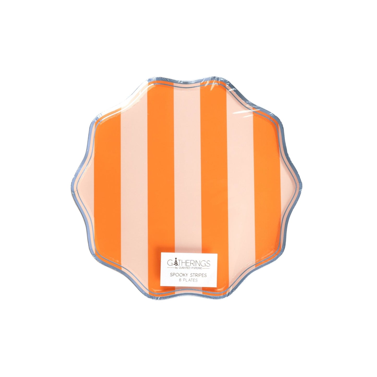 HAL24-DP1- Spooky Stripes Dessert Paper Plates