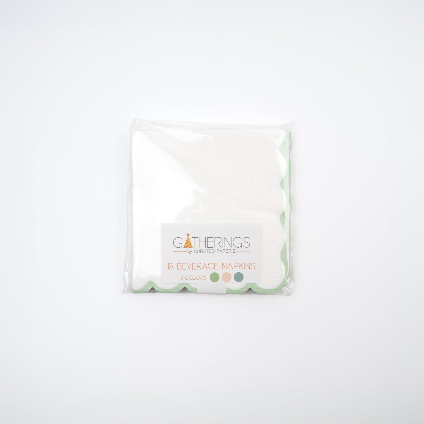 MCL23-CN3- Springtime Scallop Beverage Napkin