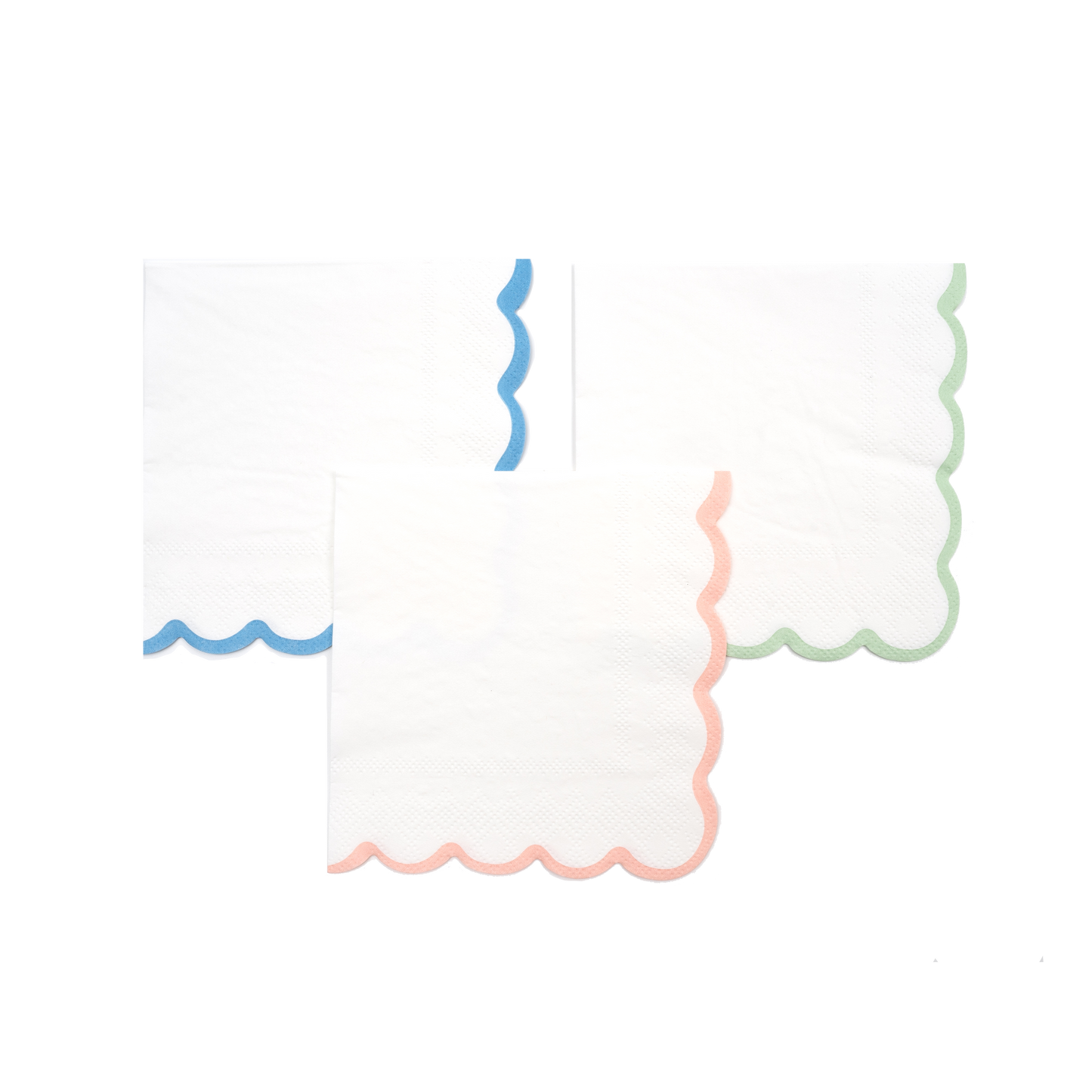 MCL23-CN3- Springtime Scallop Beverage Napkin