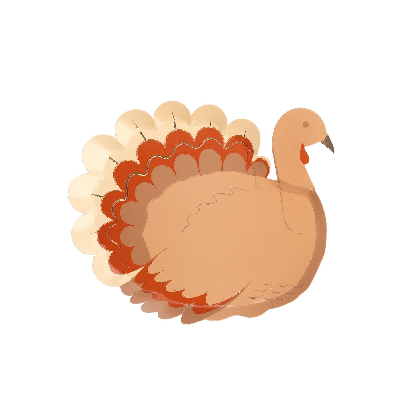 HAR24-DP2- Harvest Turkey Dessert Paper Plates