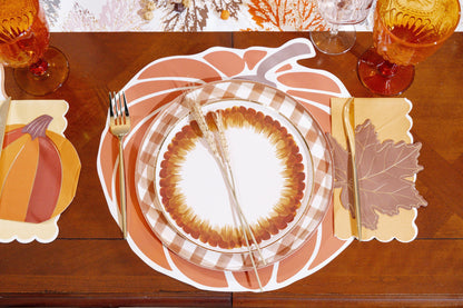 Die Cut Autumn Leaf Shaped Beverage Napkins