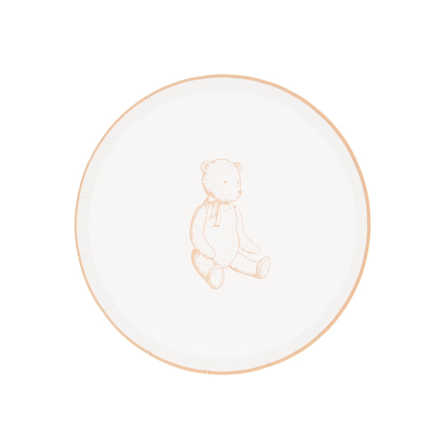 Beige Precious Baby Bear Dessert Plates