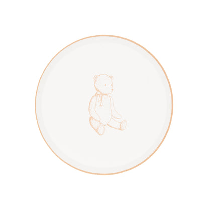 Beige Precious Baby Bear Dessert Plates